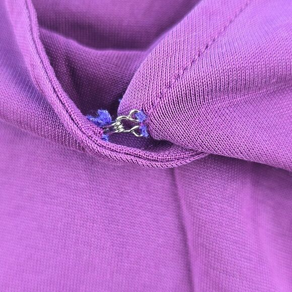 Free People Magenta Purple Wrap‎ Tie Top Small - Picture 6 of 10